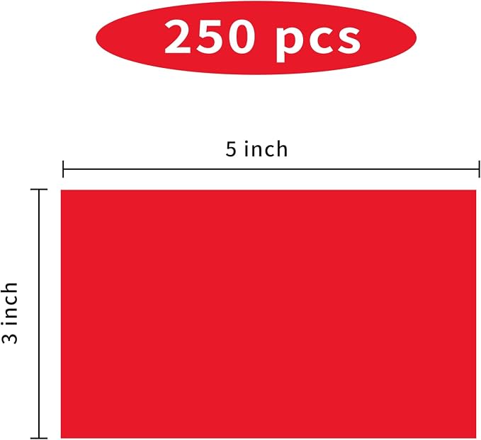 STARLIBOO 3"X5" Rectangle Colored Labels, Removable Moving Labels - Image 2