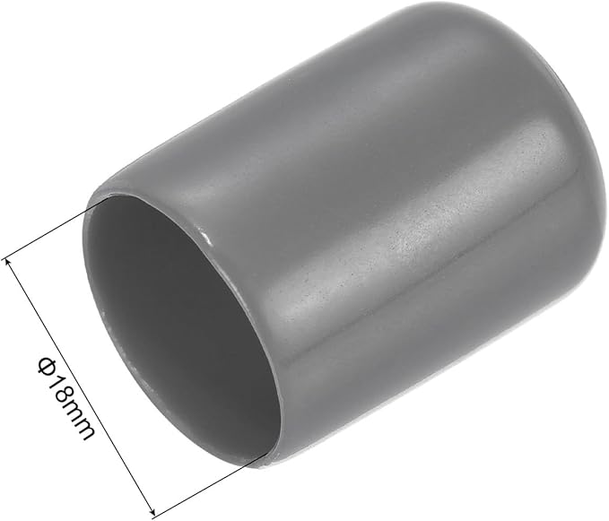 uxcell 20pcs Rubber End Caps 18mm ID Vinyl PVC Round Tube Bolt Cap Cover Screw - Image 3