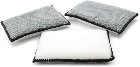 Autofiber Scrub Ninja Scrubber Sponge 3 pack White and Grey by Autofiber