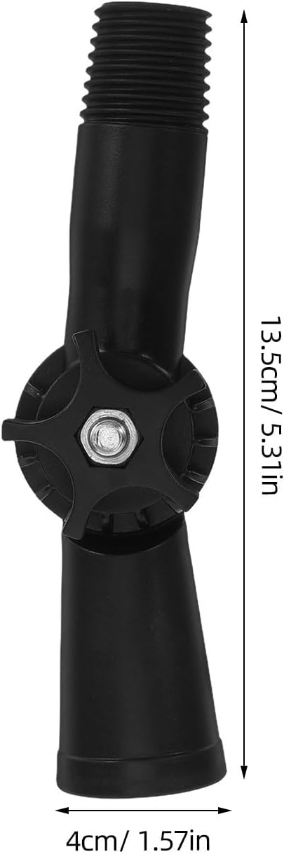 BESTYASH 2pcs Adjustable Angle Adapter for Extension Pole, Threaded Mop Pole Connector, Rotatable Swivel Joint for Duster Attachments, Paint Roller Rod, Window Cleaning Tools, 0. 71 Inch Diameter