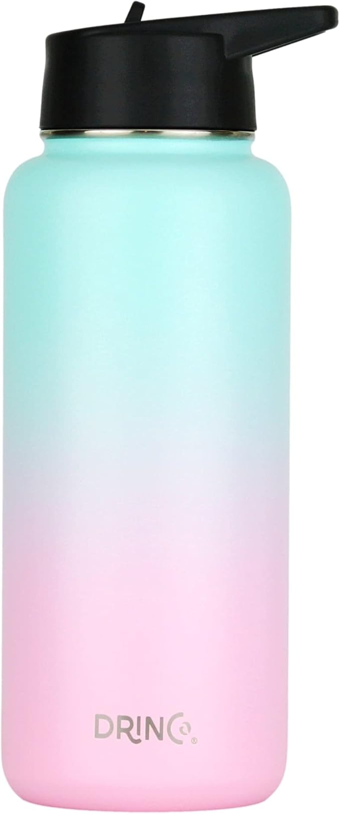 DRINCO Stainless Steel Water Bottle Spout Lid Vacuum Insulated Double Wall - Image 2