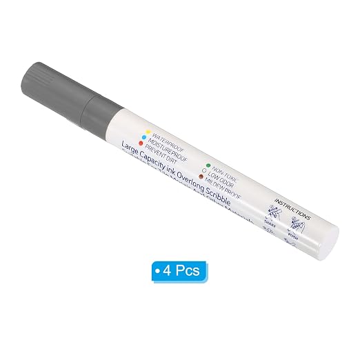 PATIKIL Grout Pen, 4 Pack Grey Tile Marker Waterproof Grout Sealer Pen Tile - Image 3