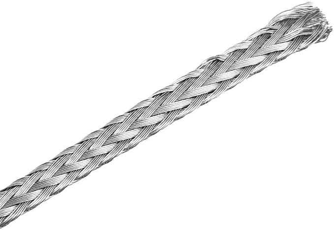 uxcell 3.3Ft - 1/8 Inch 304 Stainless Steel Sleeving Expandable Hose Cover by uxcell