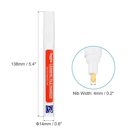 PATIKIL Grout Pen, 4 Pack White Tile Marker Waterproof Grout Sealer Pen Tile - Image 2