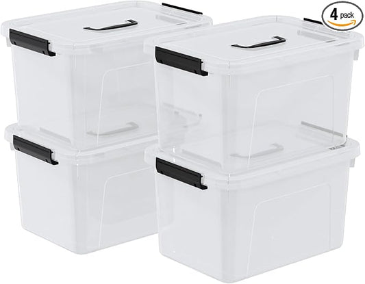 10 Quart Plastic Storage Bins by Unknown