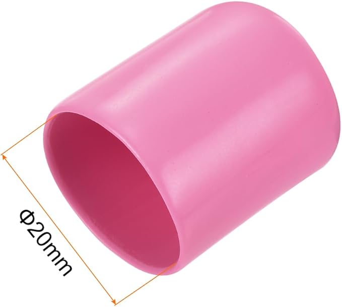 uxcell 20pcs Rubber End Caps 20mm ID Vinyl PVC Round Tube Bolt Cap Cover Screw - Image 3