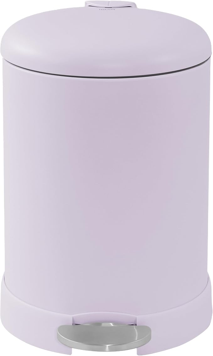 Glad Small Trash Can, 1.2 Gallon | Round Stainless Steel Garbage Bin - Image 7