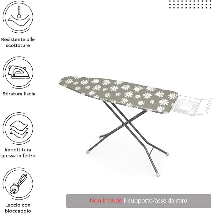 Encasa XO Ironing Board Cover and Pad 28"x12" - Image 2