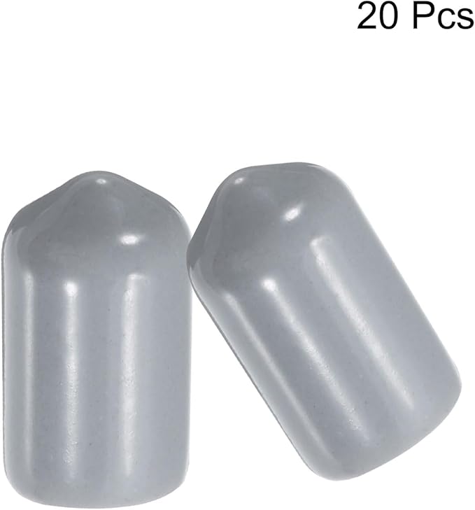 uxcell 20pcs Rubber End Caps 9mm ID Vinyl PVC Round Tube Bolt Cap Cover Screw - Image 2