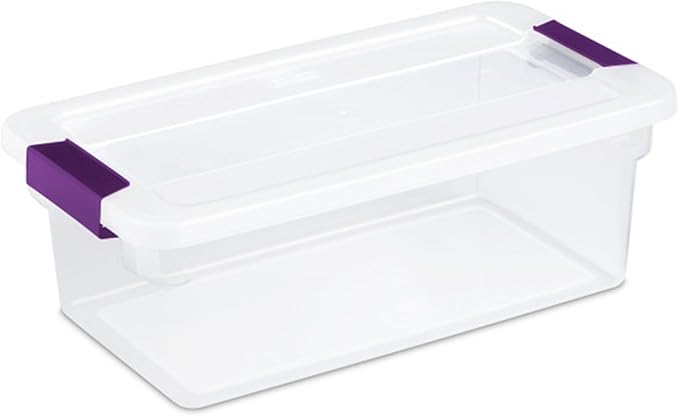 Sterilite 12-Pack 6 Quart ClearView Latch Box, Stackable Organizer Bins - Image 9