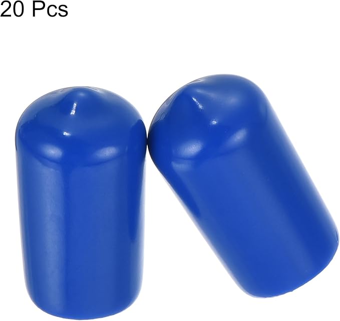 uxcell 20pcs Rubber End Caps 12mm ID Vinyl Round Tube Bolt Cap Cover Screw - Image 2