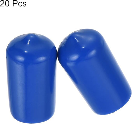 uxcell 20pcs Rubber End Caps 12mm ID Vinyl Round Tube Bolt Cap Cover Screw - Image 2