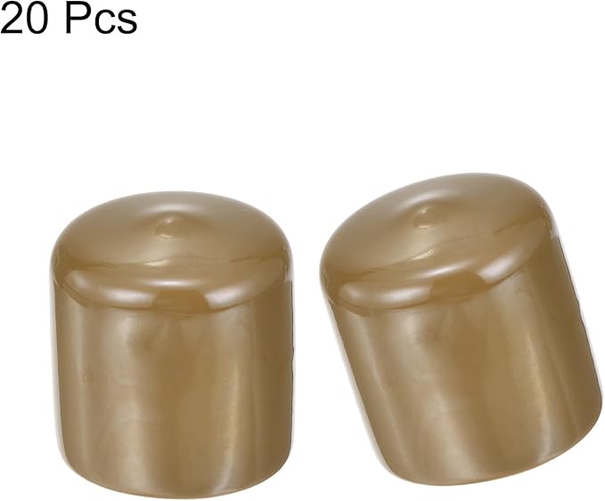 uxcell 20pcs Rubber End Caps 39mm ID Vinyl PVC Round Tube Bolt Cap Cover Screw - Image 2