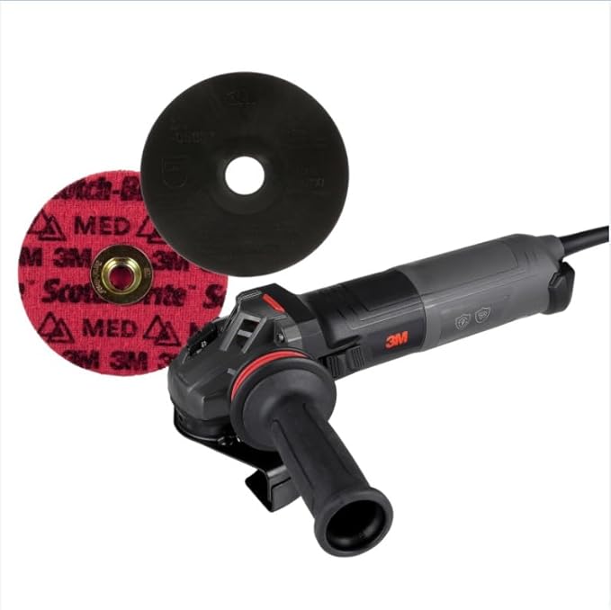 3M Electric Angle Grinder, 6 in Paddle Switch, - Image 3