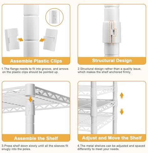 ULIFHOME H50C Clothes Rack with Cover, Large Covered Clothing Rack, White