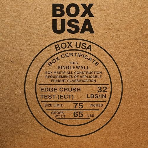 Box USA Moving Boxes, 36"L x 5"W x 48"H 5-Pack Large Side Load...