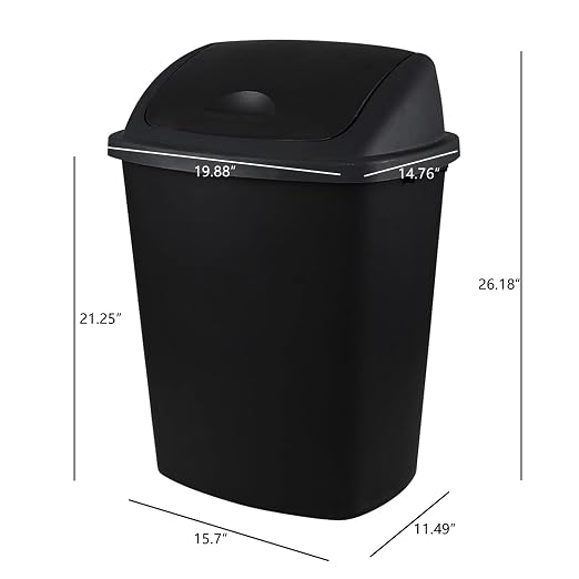 18 Gallon Plastic Garbage Bin - Image 2