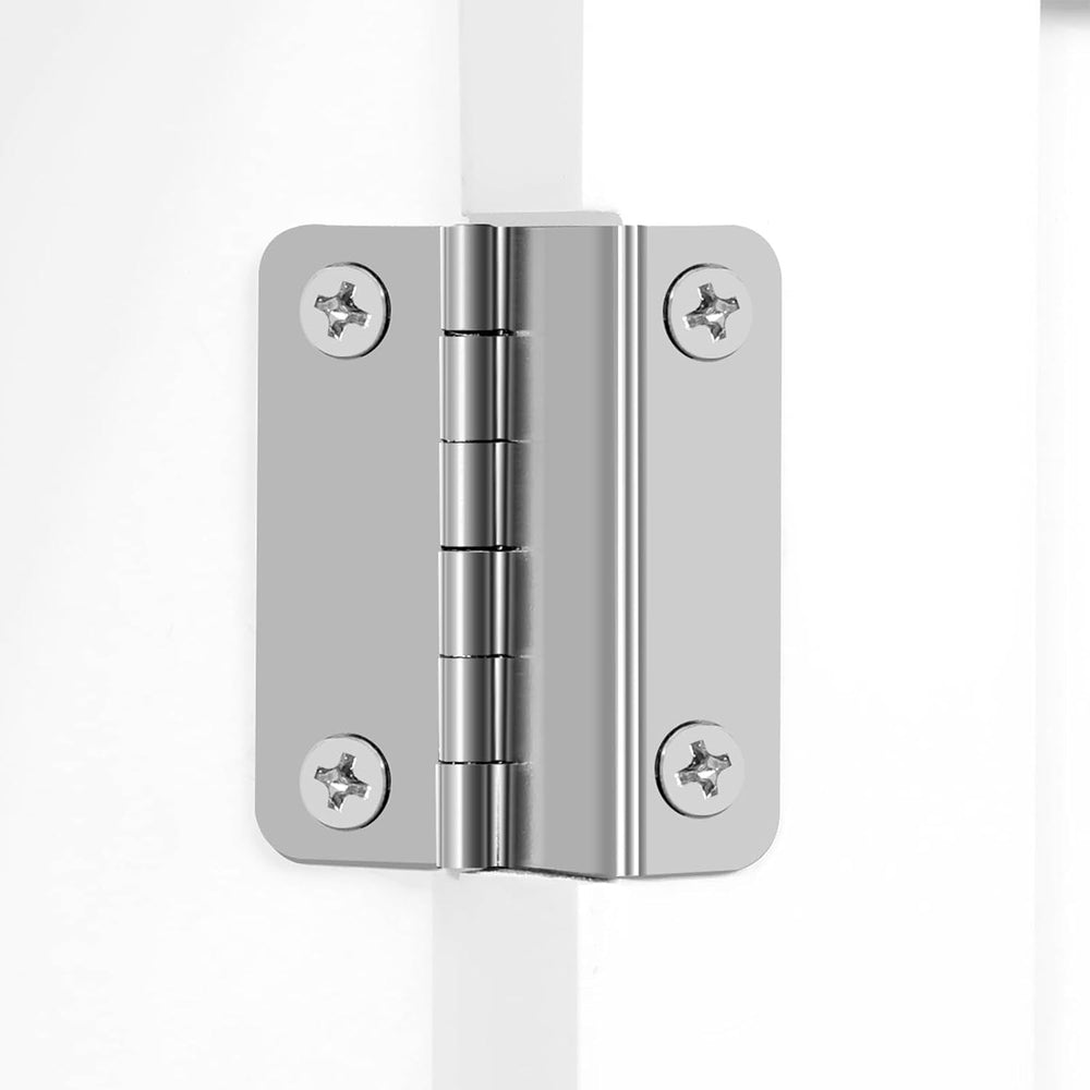 Yaheetech Wall Mounted Bathroom Storage Cabinet with Doors, Laundry, White