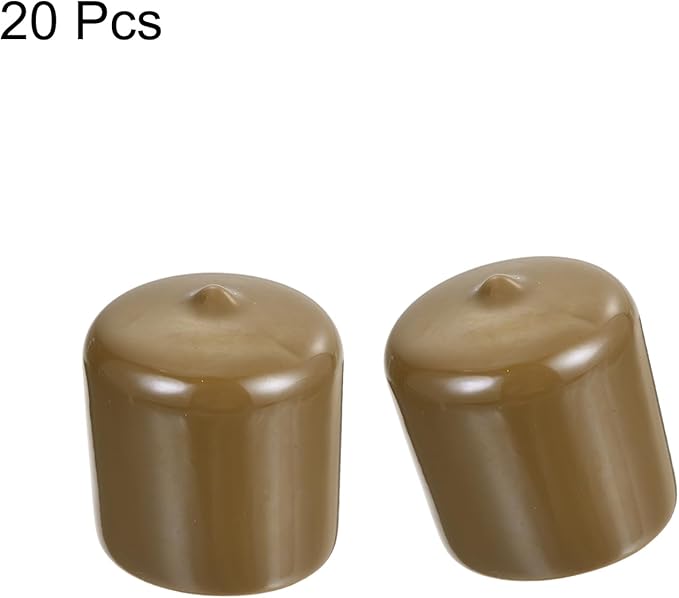 uxcell 20pcs Rubber End Caps 33mm ID Vinyl PVC Round Tube Bolt Cap Cover Screw - Image 2