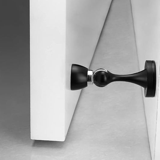 YAGU Door Stopper 4 Pack Magnetic Door Stops, Zinc Alloy Matte Black Door Catch - Image 2