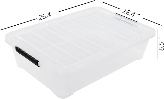 40 Quarts Under Bed Storage Boxes - Image 2