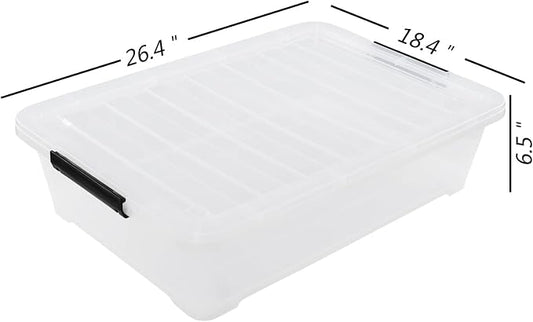 40 Quarts Under Bed Storage Boxes - Image 2