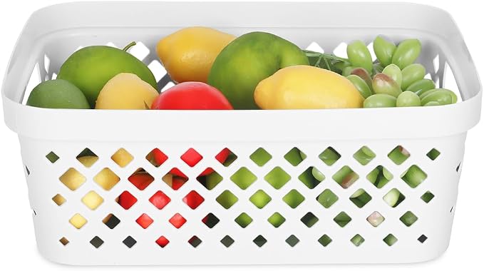 Glad Plastic Storage Basket Set, Value Pack of 6 | Open Storage Bins - Image 4