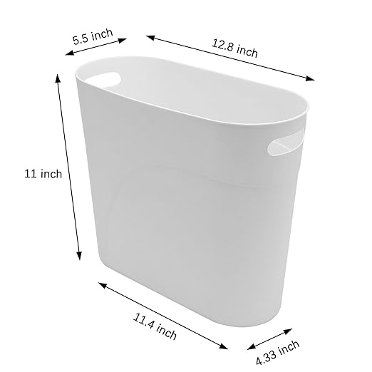 2 Pack 3.2 Gallon Plastic Trash Cans - Image 2