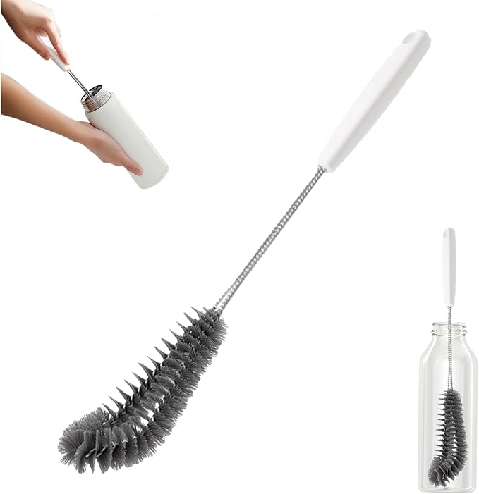 16 inches Long Handle Black Bottle Cleaning Brushes by Kwude
