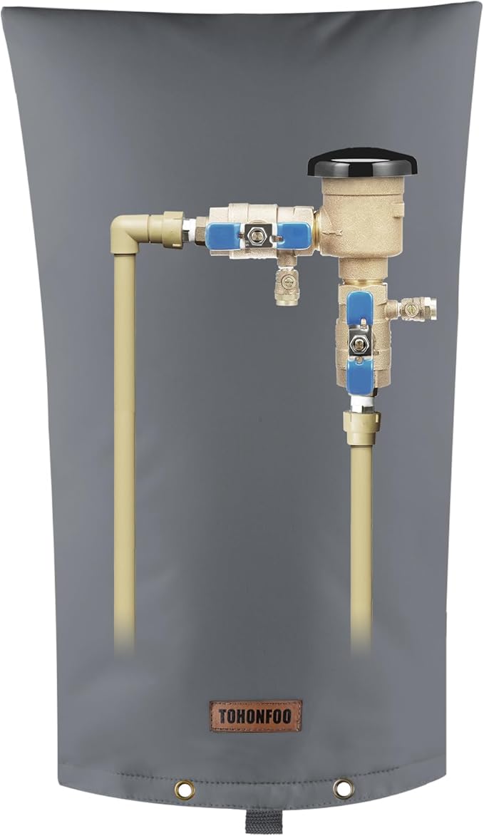 TOHONFOO Backflow Preventer Pipe Insulation Cover by TOHONFOO