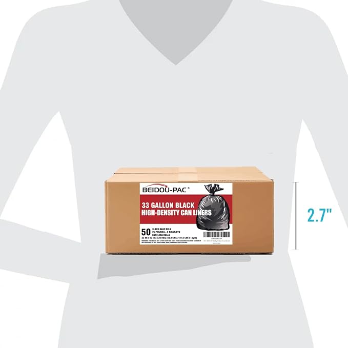 33 Gallon Trash Bags, Construction, Industrial, Janitorial - Image 3