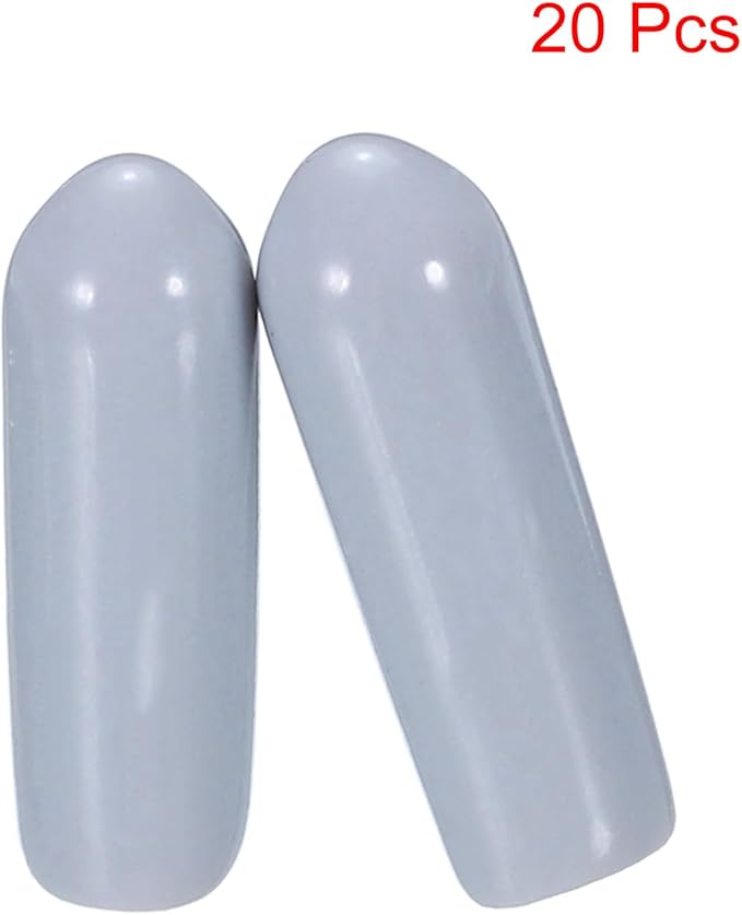uxcell 20pcs Rubber End Caps 4mm ID Vinyl PVC Round Tube Bolt Cap Cover Screw - Image 2
