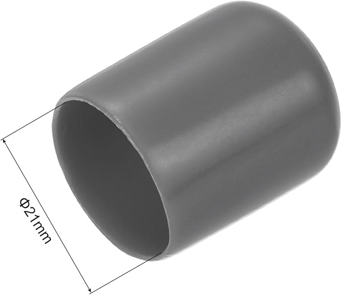 uxcell 20pcs Rubber End Caps 21mm ID Vinyl PVC Round Tube Bolt Cap Cover Screw - Image 3