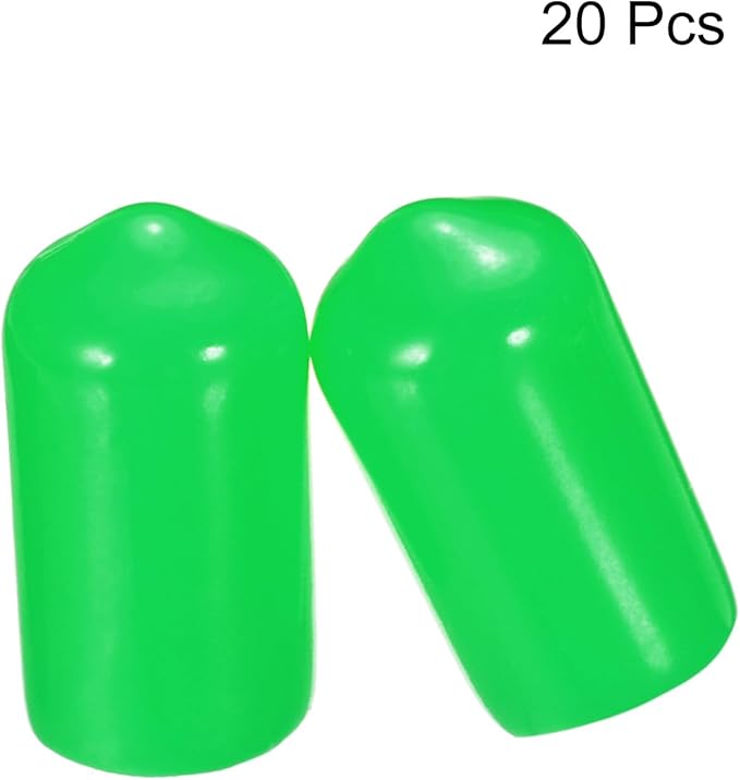 uxcell 20pcs Rubber End Caps 8mm ID Vinyl PVC Round Tube Bolt Cap Cover Screw - Image 2