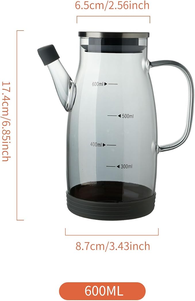 Large Glass Oil Dispenser Bottle - Image 5