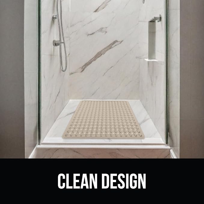 GORILLA GRIP Patented Square Shower Stall Mat, Small Bathtub Floor Mats - Image 8