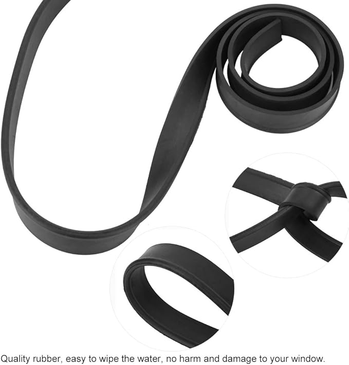 Universal Squeegee Replacement Blade, Wide Flexible Rubber Blade - Image 5