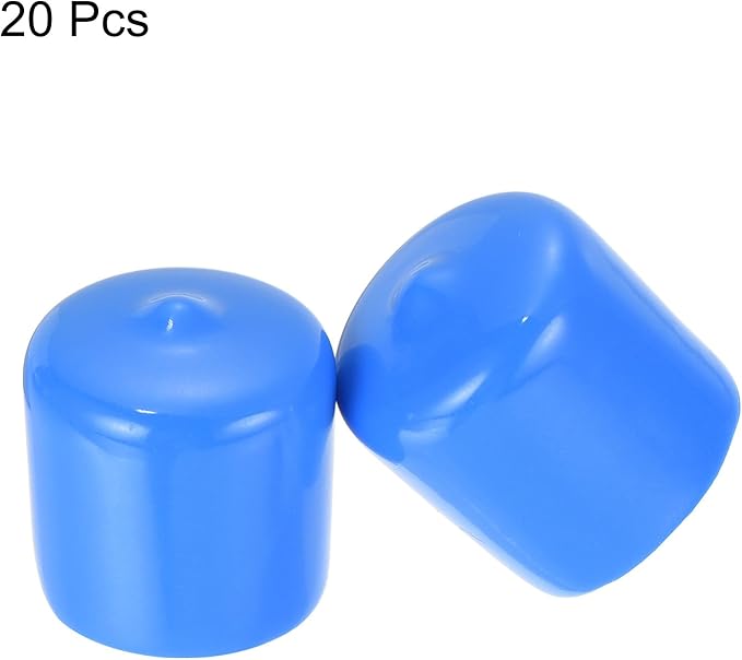 uxcell 20pcs Rubber End Caps 25mm ID Vinyl Round Tube Bolt Cap Cover Screw - Image 2