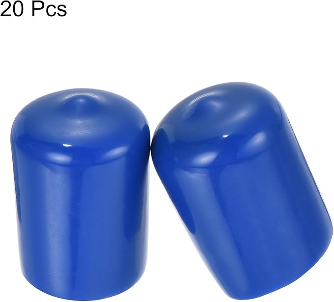 uxcell 20pcs Rubber End Caps 19mm ID Vinyl Round Tube Bolt Cap Cover Screw - Image 2