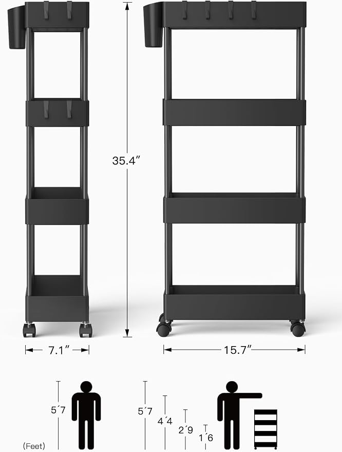 Pipishell Slim Storage Cart - Image 9