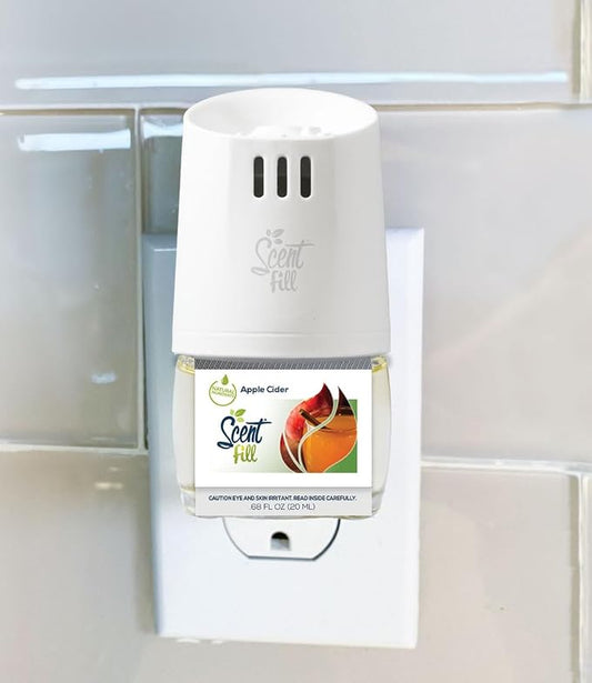 Scent Fill Apple Cider Plug in Air Freshener, 4 Scented Oil Refills - Image 2