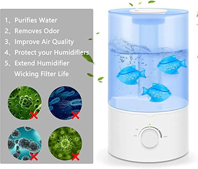 12PCS Universal Humidifier Tank Cleaner, Humidifier Cleaning Fish - Image 5