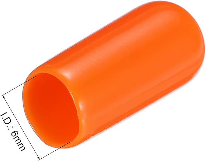 uxcell 20pcs Rubber End Caps 6mm ID Vinyl PVC Round Tube Bolt Cap Cover Screw - Image 3