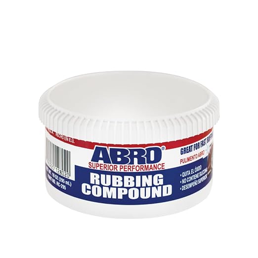 ABRO Superior Performance Automotive Rubbing Compound by ABRO