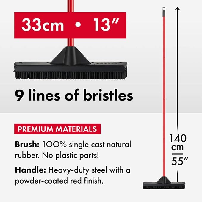 Pet Hair Remover Rubber Broom - Image 5