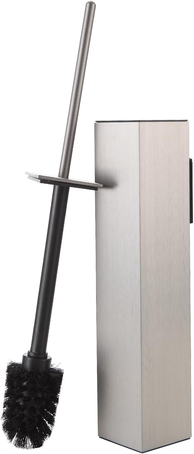 BGL Toilet Brush and Holder Set Brushed Nickel Wall Mounted by BGL