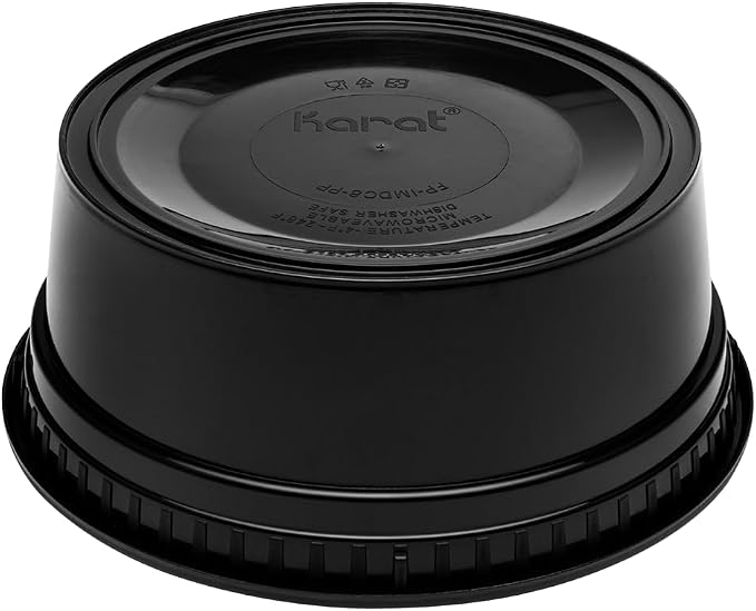 Karat [8oz - 240 ct Black PP Injection Molded Round Deli Containers - Image 9