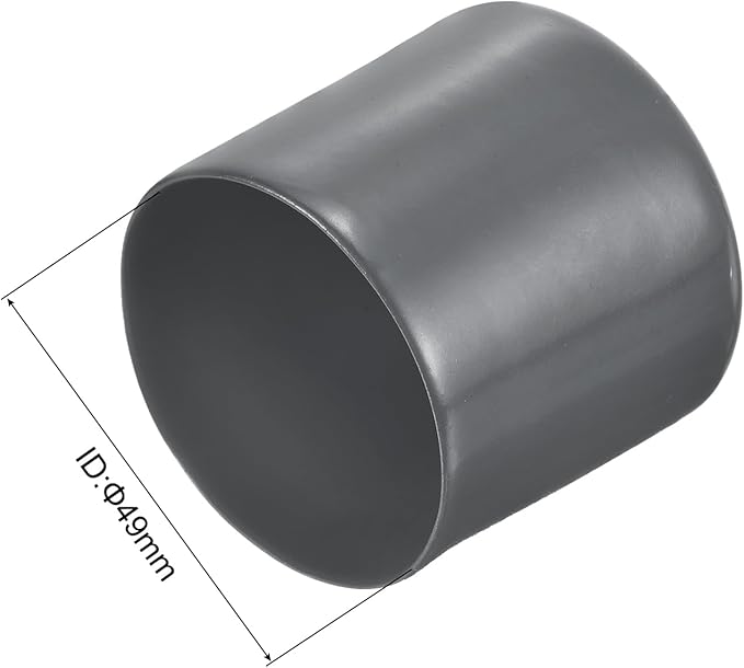 uxcell 20pcs Rubber End Caps 49mm ID Vinyl Round Tube Bolt Cap Cover Thread - Image 3