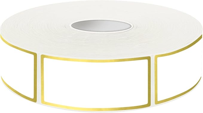 600 Golden Border Removable Freezer Labels Water Oil Resistant by Yeachlaing