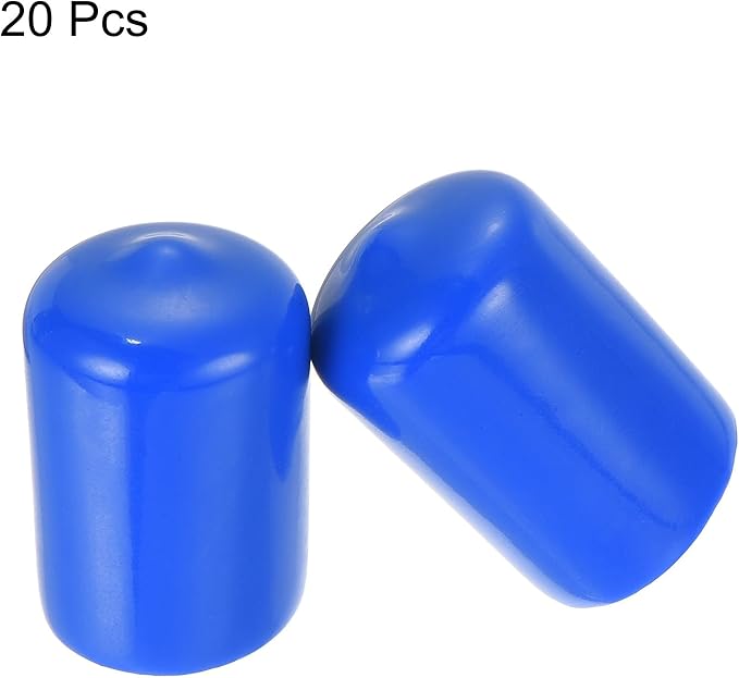 uxcell 20pcs Rubber End Caps 18mm ID Vinyl Round Tube Bolt Cap Cover Screw - Image 2